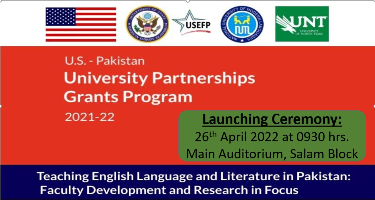 U.S.-Pakistan - University Partnerships Grants Program 2021-22