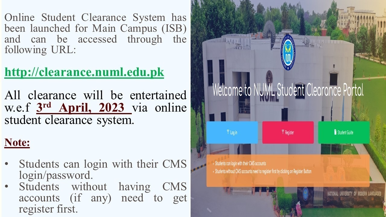 NUML Student Clearance System