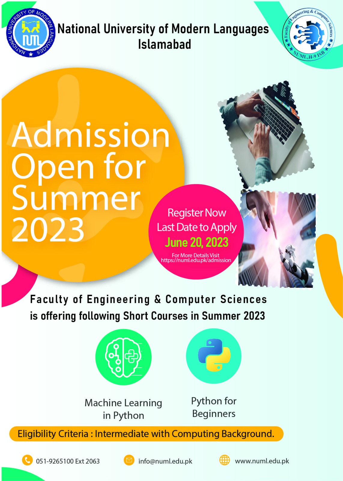 Admission Open for Summer 2023