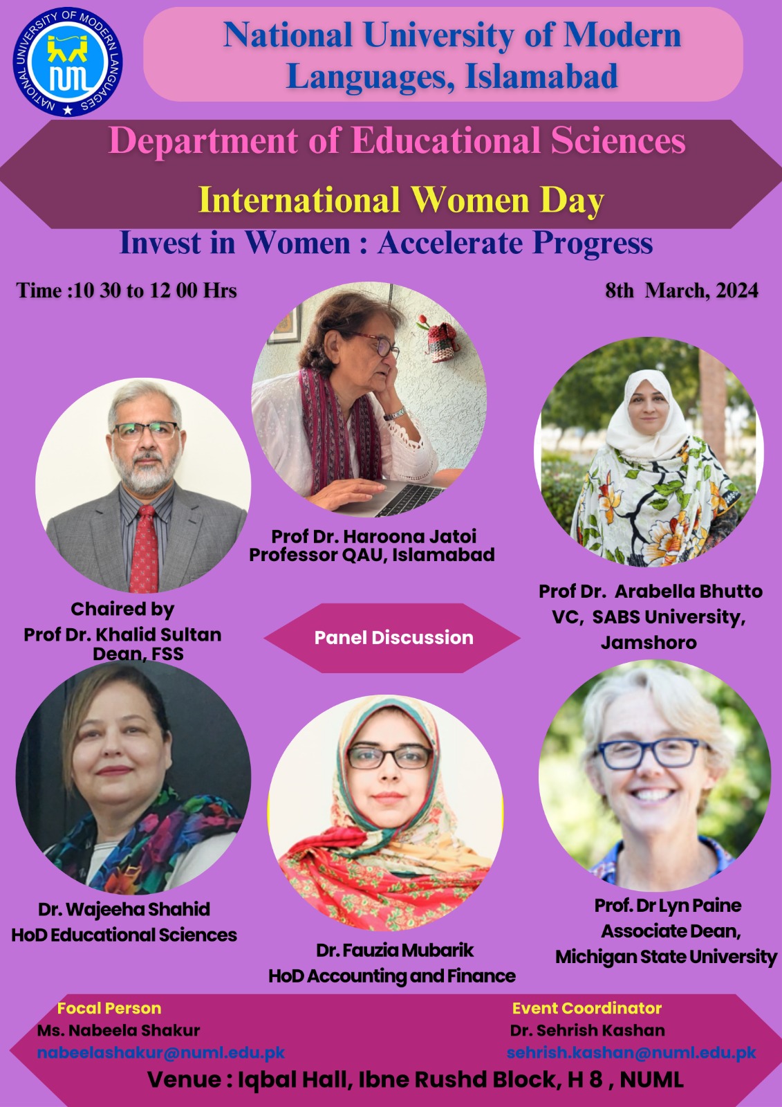 Panel Discussion on International Women Day