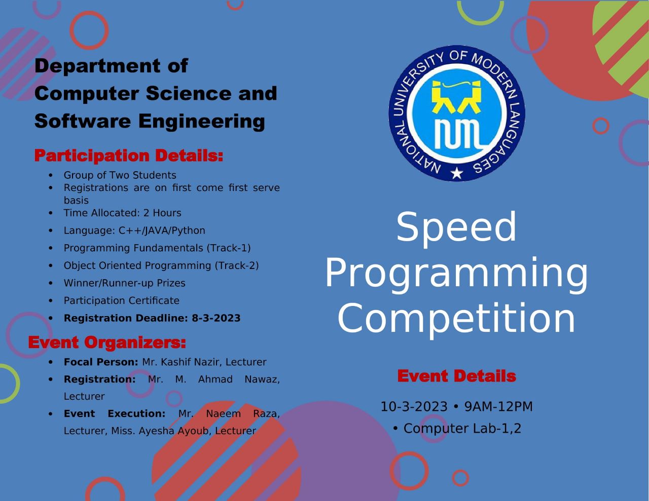 Speed Programming Competition