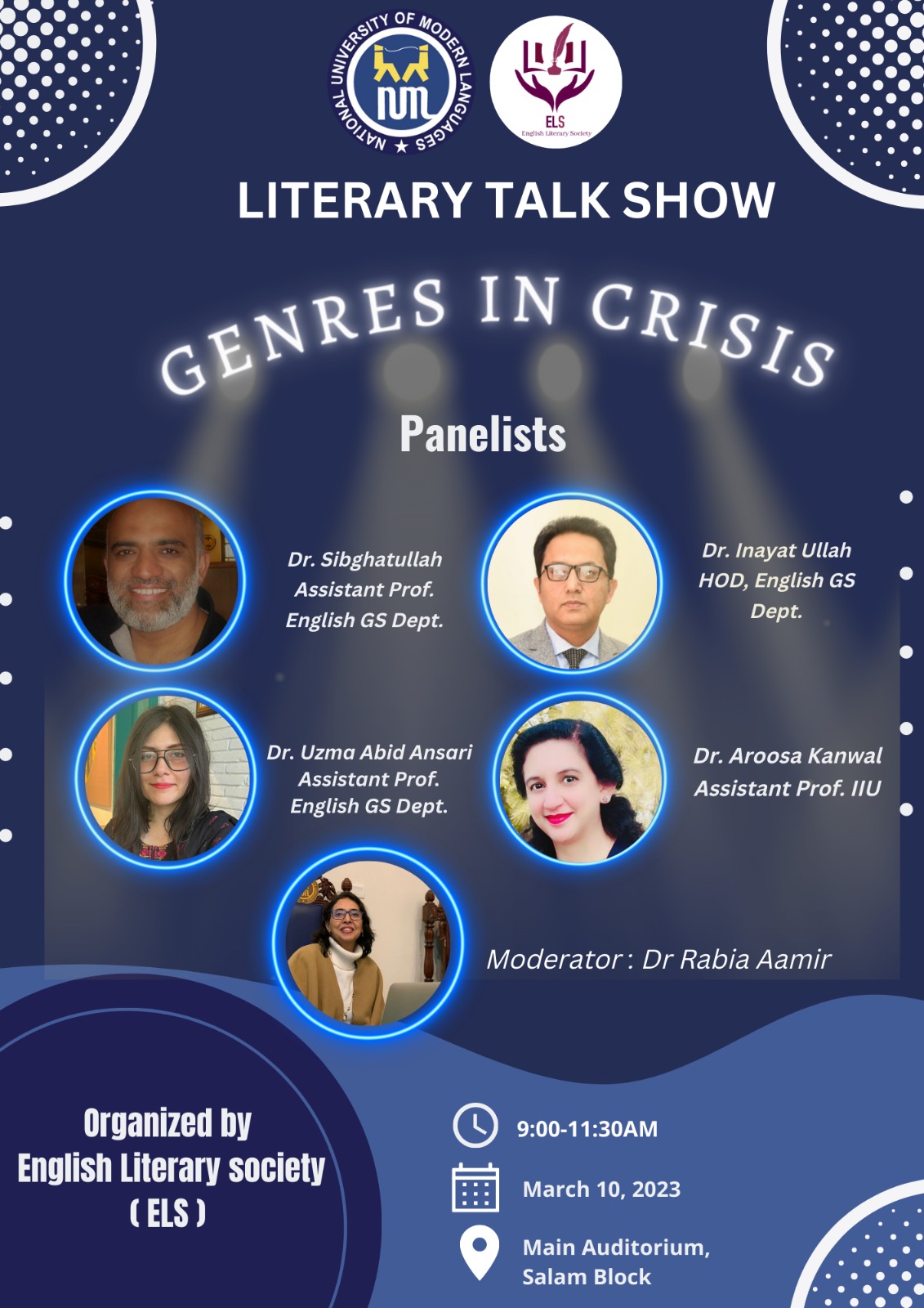 Literary Talk Show: Genres in Crisis