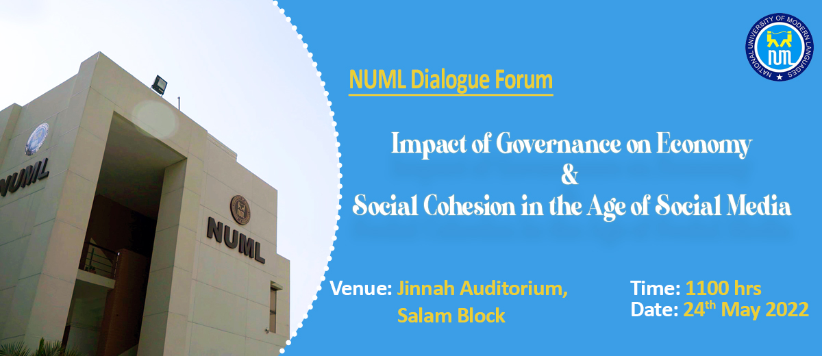 Talk on “Impact of Governance on Economy & Social Cohesion in the Age of Social Media"