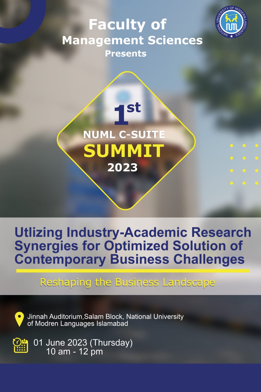 1st NUML C-Suite Summit 2023
