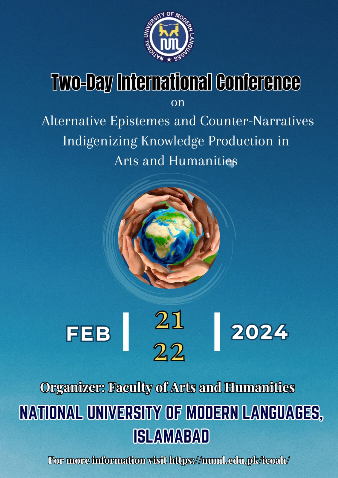 Two-Day International Conference on "Alternative Epistemes & Counter-Narratives: Indigenizing Knowledge Production in Arts & Humanities