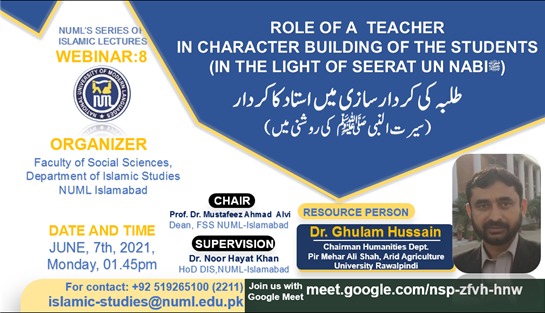 Webinar: Role of A Teacher In Character Building of The Students