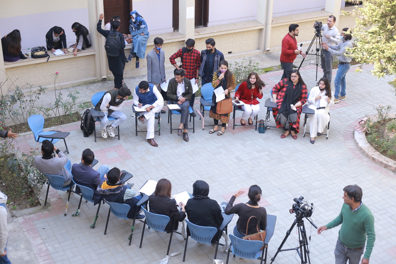 Campus Recruitment Drive Organized by Department of Mass Communication in Collaboration with Placement Centre NUML