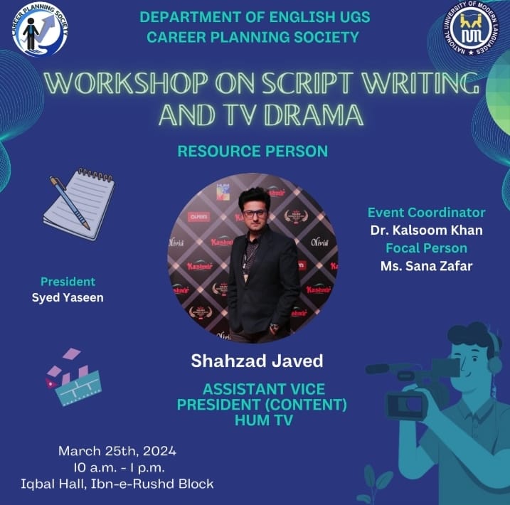 Workshop on Script Writing and TV Drama