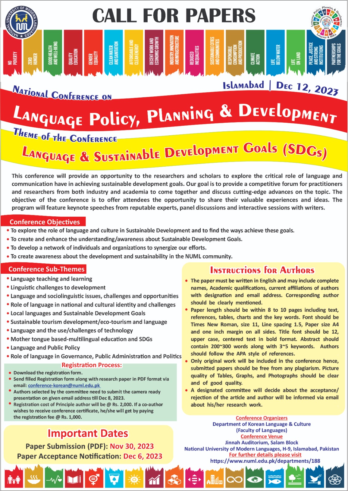 National Conference on "Language Policy, Planning and Development"