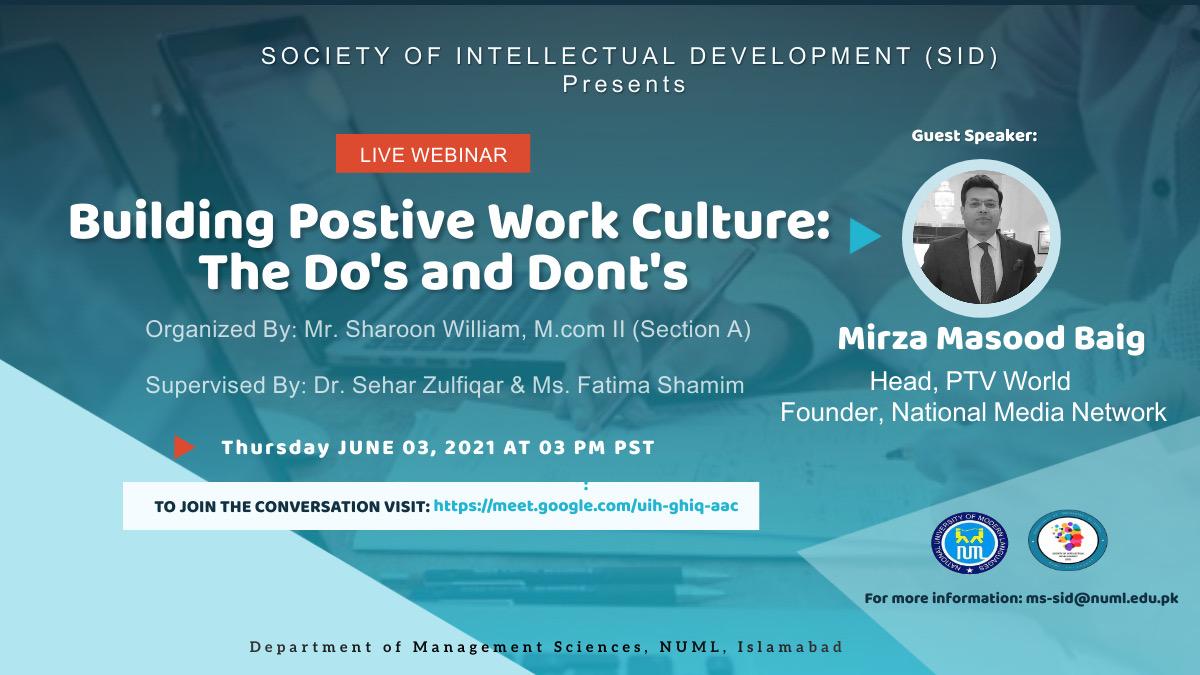 Webinar: Building Positive Work Culture: The Do’s and Dont's