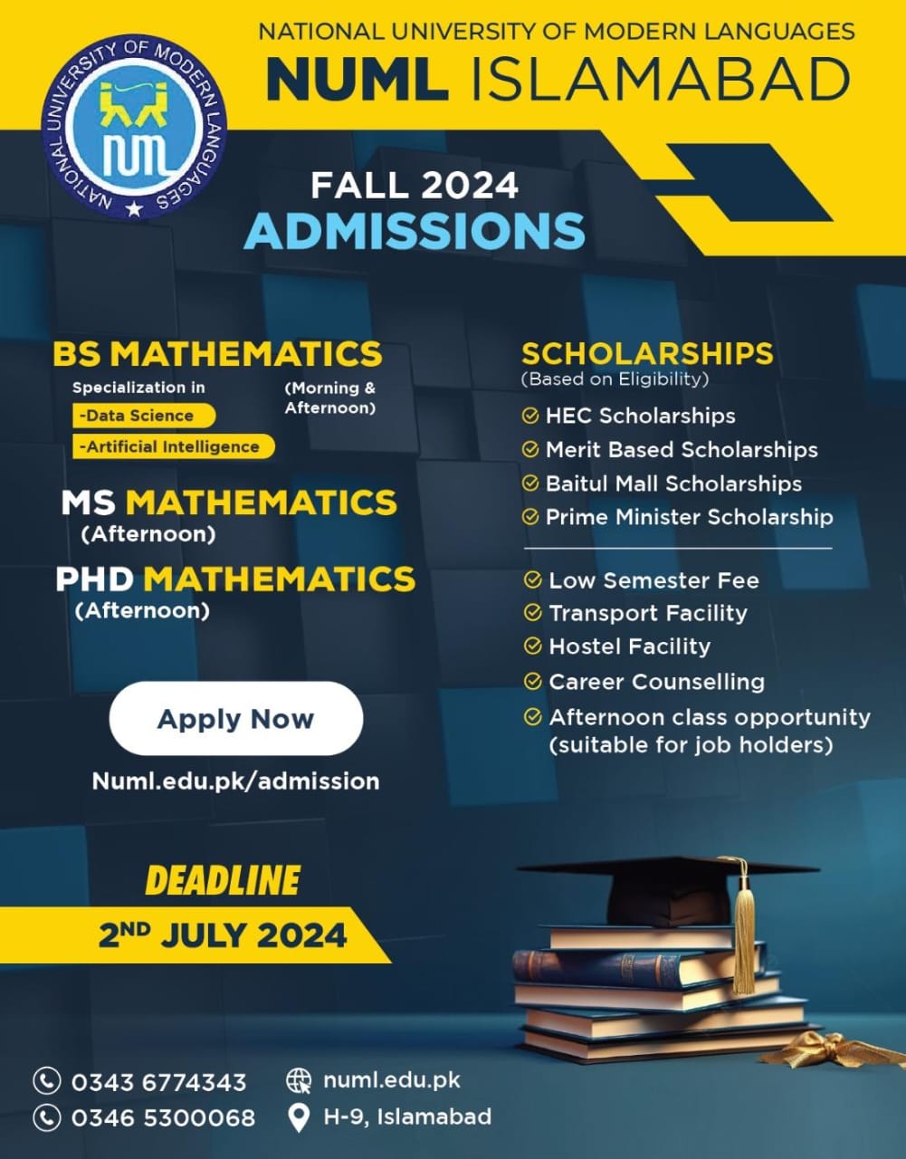 NUML UNIVERSITY | Department | NUML